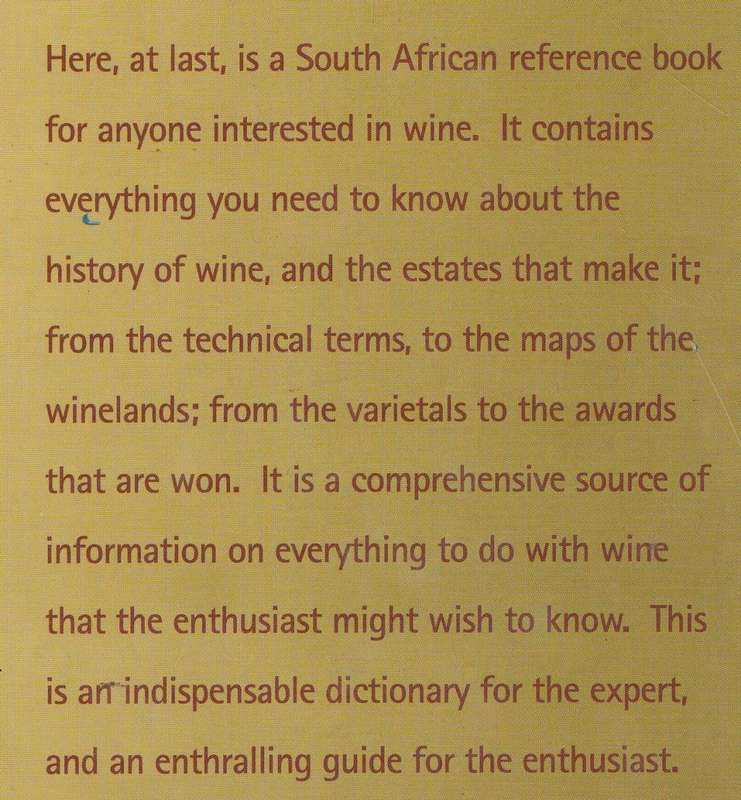 SOUTH AFRICAN DICTIONARY OF WINE by Dave Hughes