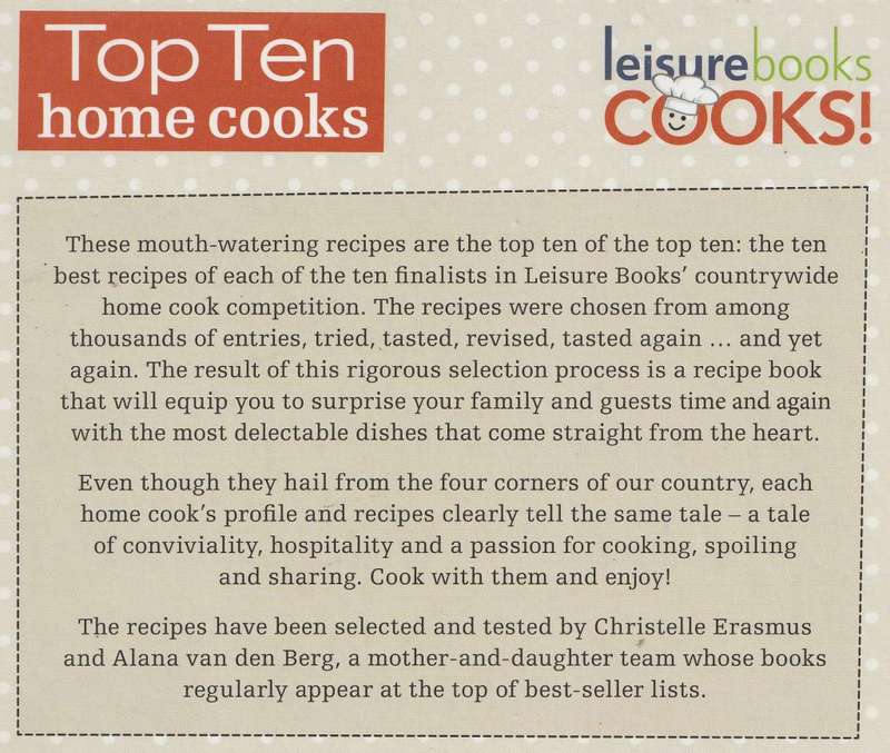 TOP TEN HOME COOKS: CHOICE RECIPES FROM LEISURE BOOKS' HOME COOKS