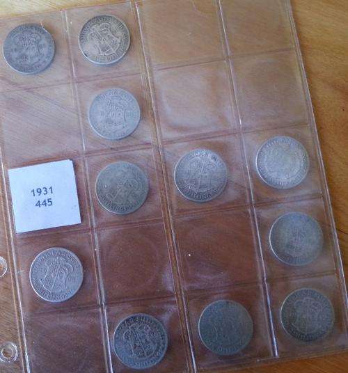The Two Shillings LOT 1923, 24, 28, 32, 33, 34, 35, 38, 40, 41 and 1942 all in one BiD 80% Silver