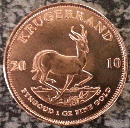 1 Oz Fine Gold Kruger Rand 2010