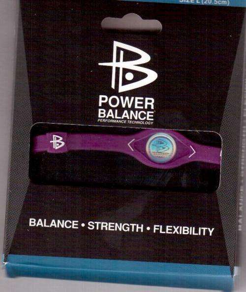 Power Balance L-20.5cm PURPLE/White wording in Original Packaging