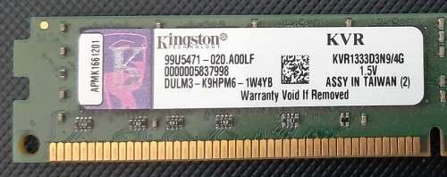 DDR3 Desktop RAM 2 x 4GB modules
