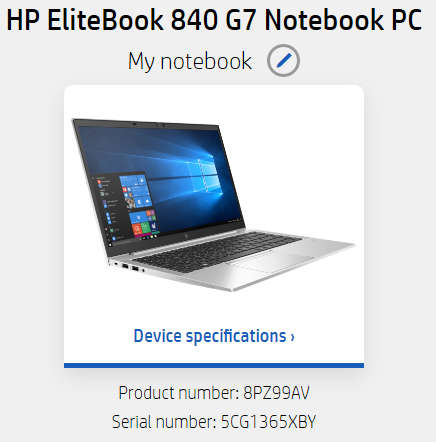 HP Elitebook 840 G7 Laptop (still under HP Warranty!)