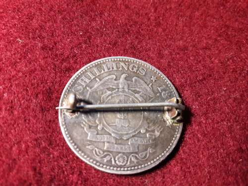 ZAR HALF CROWN BROOCH