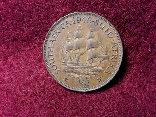 1946 SA UNION HALF PENNY - As per photo