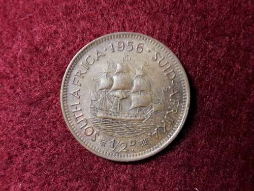 1956 SA UNION HALF PENNY - As per photo
