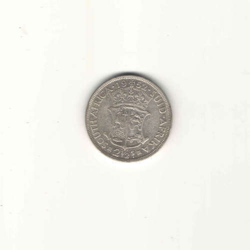 1952 SA UNION 2 1/2 SHILLINGS [HALF CROWN] - As per scan