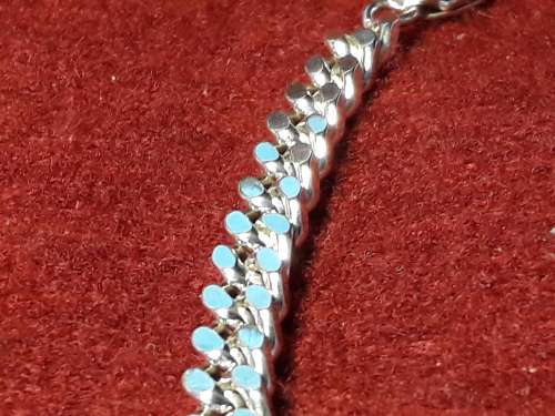 LOVELY STRONG SOLID GENUINE STERLING SILVER NECKLACE IN PERFECT CONDITION [45 g]
