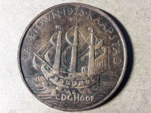 SA 1925 Prince Edward - Cape Town Copper medallion