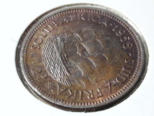 1958 SA UNION HALF PENNY [UNC]