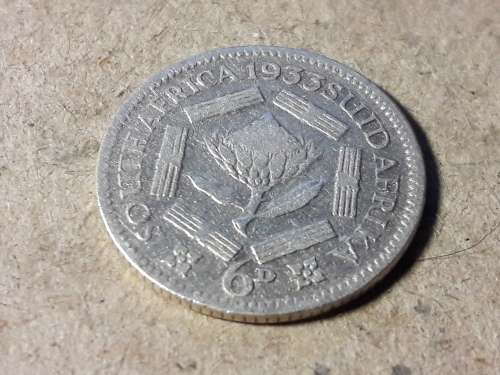 1933 SA UNION SIXPENCE [6d]