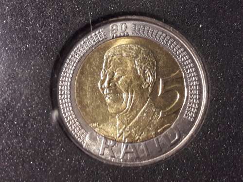 2008 MANDELA 90TH BIRTHDAY CAPSULED COIN