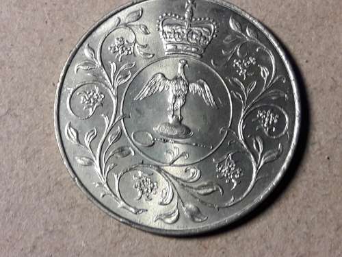 1977 BRITISH  25 New Pence - Elizabeth II Silver Jubilee [UNC]