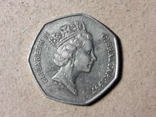 1997 Gibraltar 50 Pence - Elizabeth II