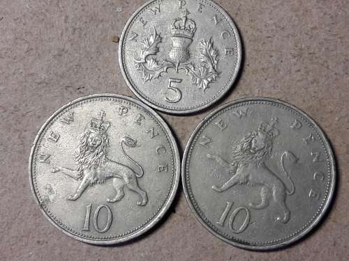 3 x BRITISH COINS