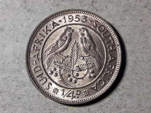 1953 SA UNION ¼ Penny - Elizabeth II  [UNC]