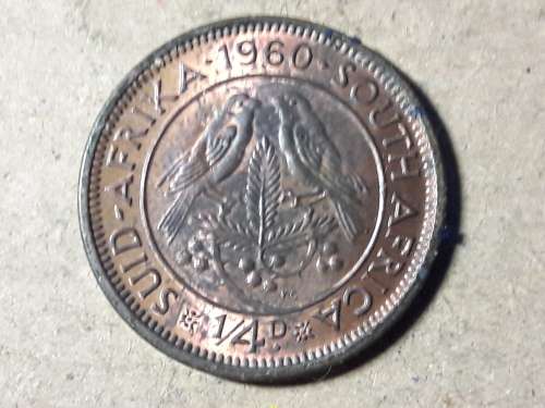 1960 SA UNION ¼ Penny - Elizabeth II [UNC]