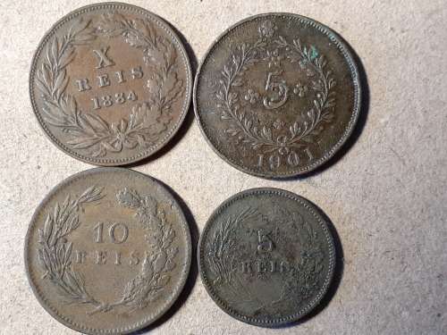 4 PORTUGESE COINS