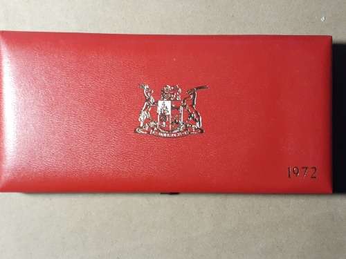 1972 RSA SHORT PROOF SET NO GOLD