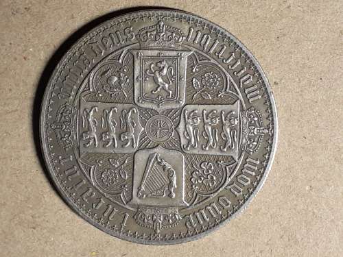 1 Crown - Victoria ('Gothic' type) - United Kingdom [FAKE]