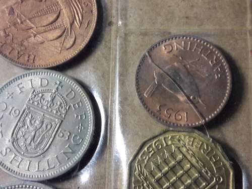 1953 BRITISH MINT PACK 9 UNCIRCULATED COINS