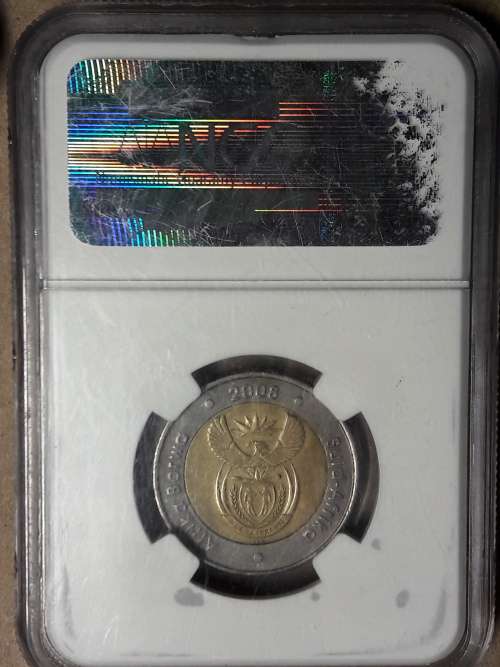 2008 RSA R5 MANDELA 90TH BIRTHDAY NGC GRADED AU DETAILS