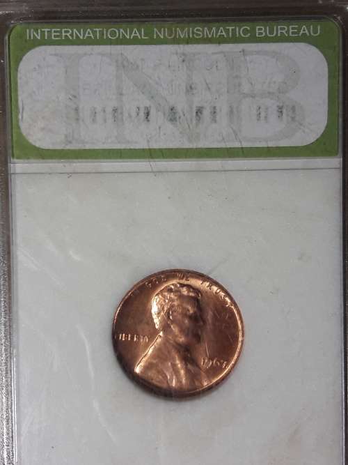 1967 USA ONE CENT UNCIRCULATED CAPSULED