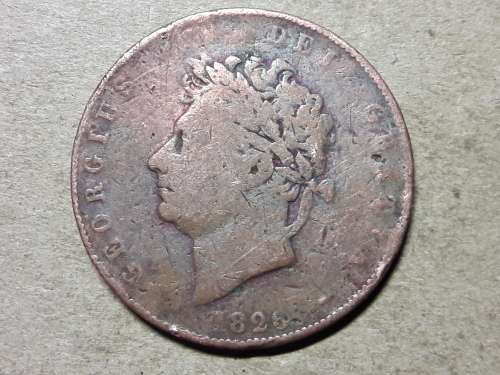 1826 BRITISH ½ Penny - George IV