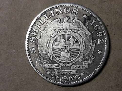 1892 SA UNION 5 SHILLINGS [VERY GOOD FAKE COIN]