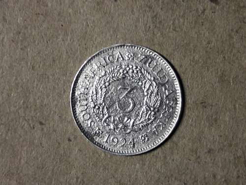 1924 SA UNION SILVER THREEPENCE [3d]