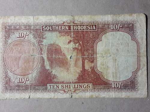 RHODESIA 10 SHILLINGS NOTE [01-07-1942] CIRCULATED