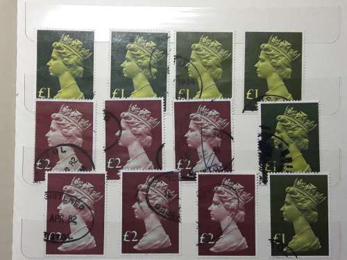 STAMP ALBUM WITH 230 STAMPS