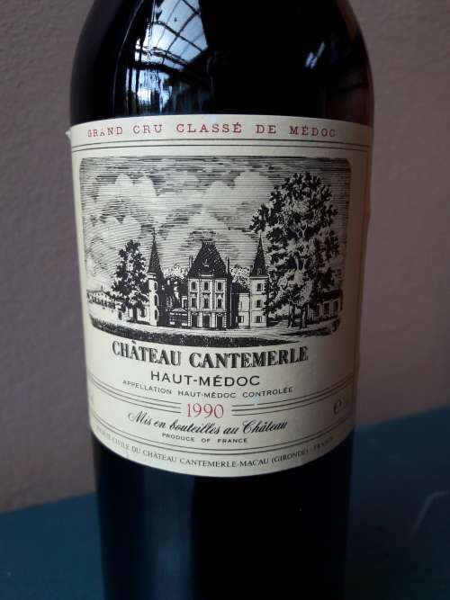 1990 Chateau Cantemerle 750 ml RED WINE [Produce of France]