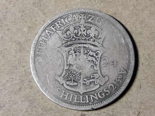 1924 SA UNION SILVER HALF CROWN [FILLER COIN]