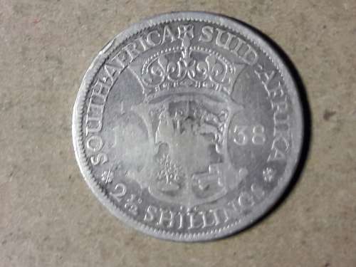 1938 SA UNION SILVER HALF CROWN [FILLER COIN]