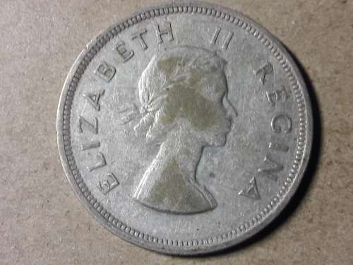 1954 SA UNION SILVER 2.5 SHILLINGS