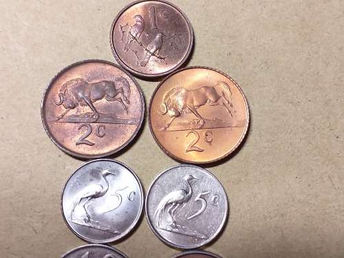 9 x 1965  RSA COINS INCLUDED 1 CENT ENGLISH [Some mint state or proof]