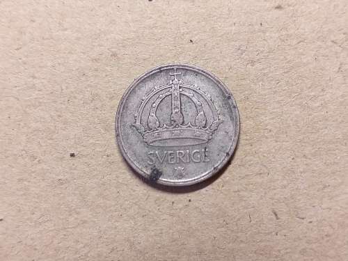 1944 Sweden SILVER  25 Öre - Gustaf V
