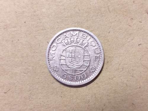1960 Mozambique SILVER 5 Escudos