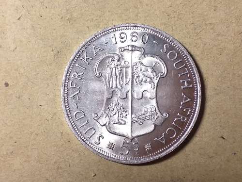 1960 SA UNION SILVER 5 SHILLINGS [Uncirculated]