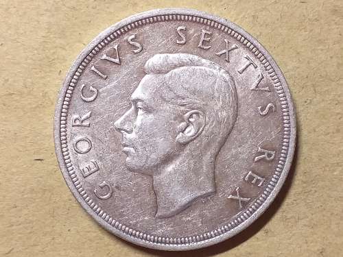 1948 SA UNION SILVER 5 SHILLINGS