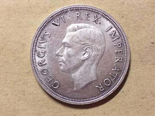 1947 SA UNION SILVER 5 SHILLINGS