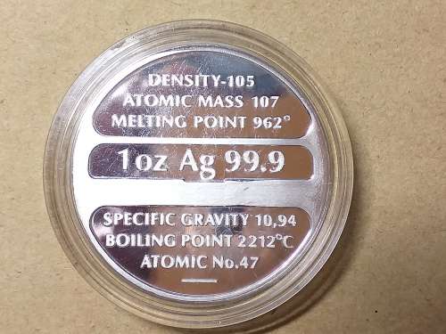 1 oz SILVER 99.9 CAPSULED MEDAL