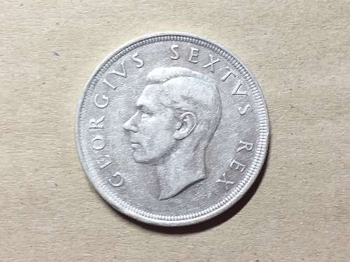 1951 SA UNION SILVER 5 SHILLINGS