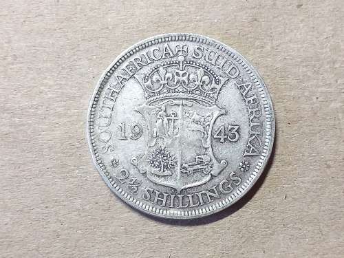 1943 SA UNION SILVER TWO AND A HALF SHILLINGS