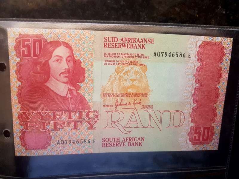 SOUTH AFRICAN R50 BANK NOTE Uncirculated [Gerhard de Kock]