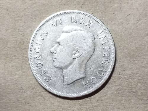 1937 SA UNION SILVER HALF CROWN