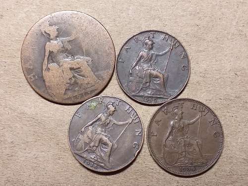 A LOT OF 4 BRITISH COINS
