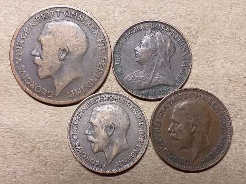A LOT OF 4 BRITISH COINS