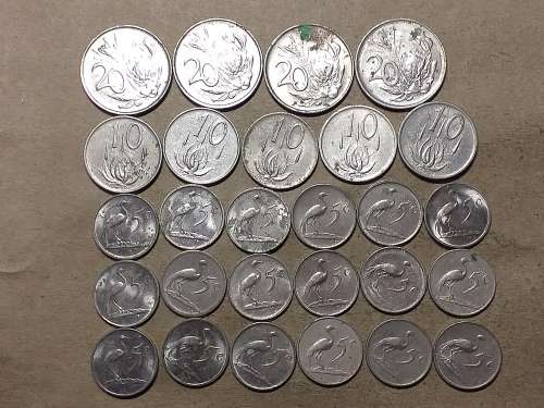 A LOT OF 27 RSA NICKEL COINS
